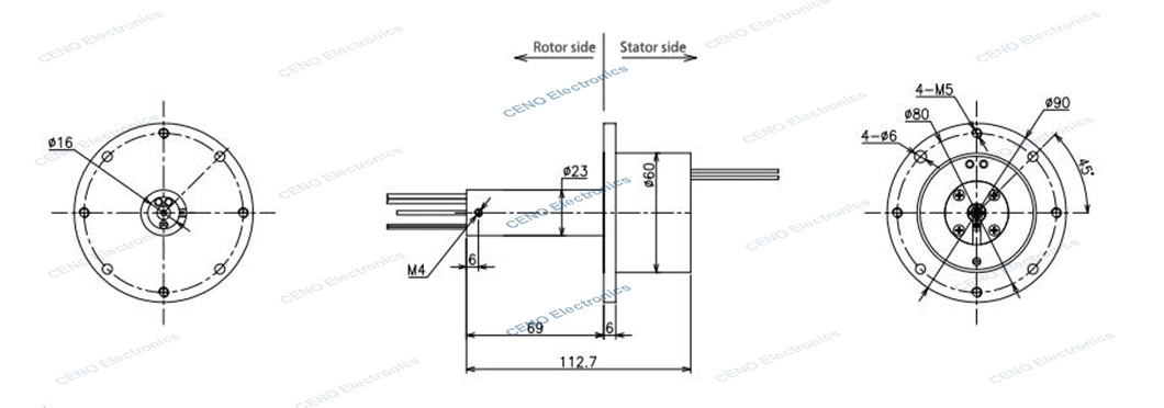 Integrated Rotary Joint with low temperature rotary joint