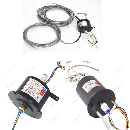 Air rotary union integrated power electrical slip ring