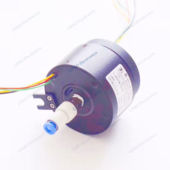 Bague collectrice électrique de puissance intégrée à union rotative à air