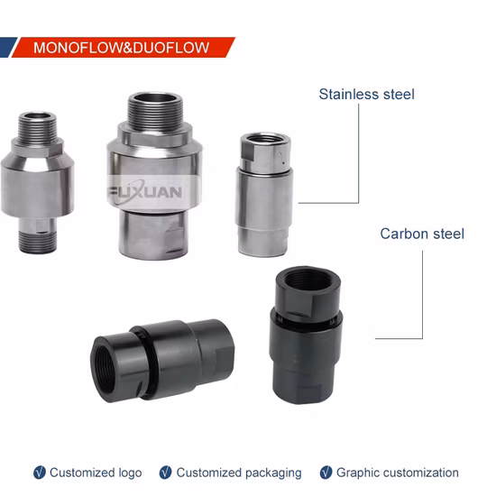 Union rotative d'eau de connexion haute pression en acier inoxydable
